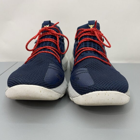 Under Armour Project Rock 2 Training Gym Shoes Sneakers Academy Blue Mens 10.5 - Picture 3 of 13